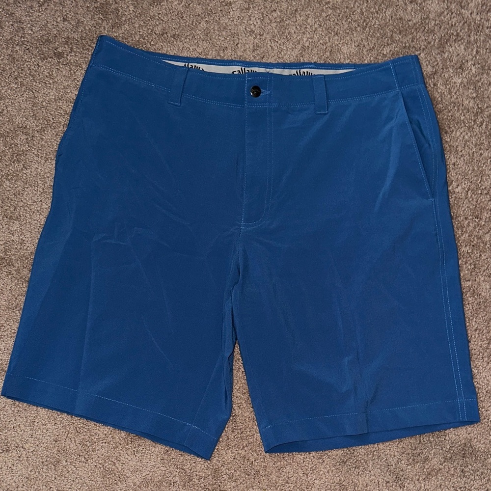 Callaway Men's Vibrant Blue Flat Front Golf Shorts
